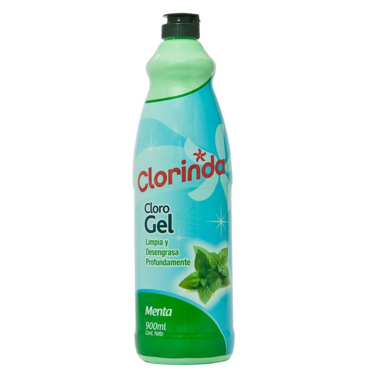 CLORINDA - Cloro en Gel Clorinda Menta Botella 900 ml