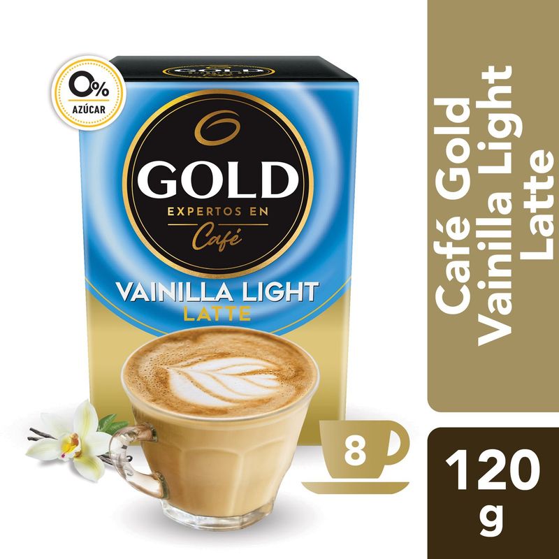 GOLD - Café Tentaciones Vainilla Light 8 Sobres