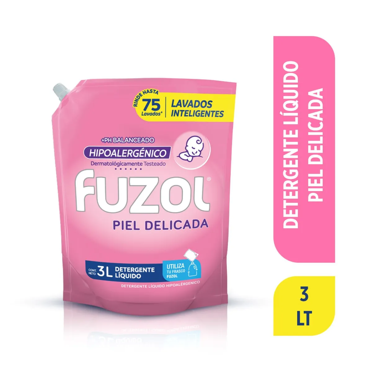 FUZOL - Detergente Hipoalergénico Piel Delicada Fuzol 3 lt