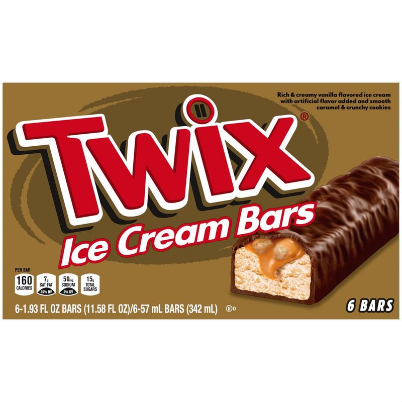 TWIX - Helado Multipack Barra Twix 6 Un x 57 ml