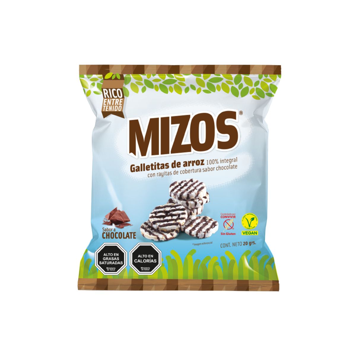 MIZOS - Galletas De Arroz Chocolate