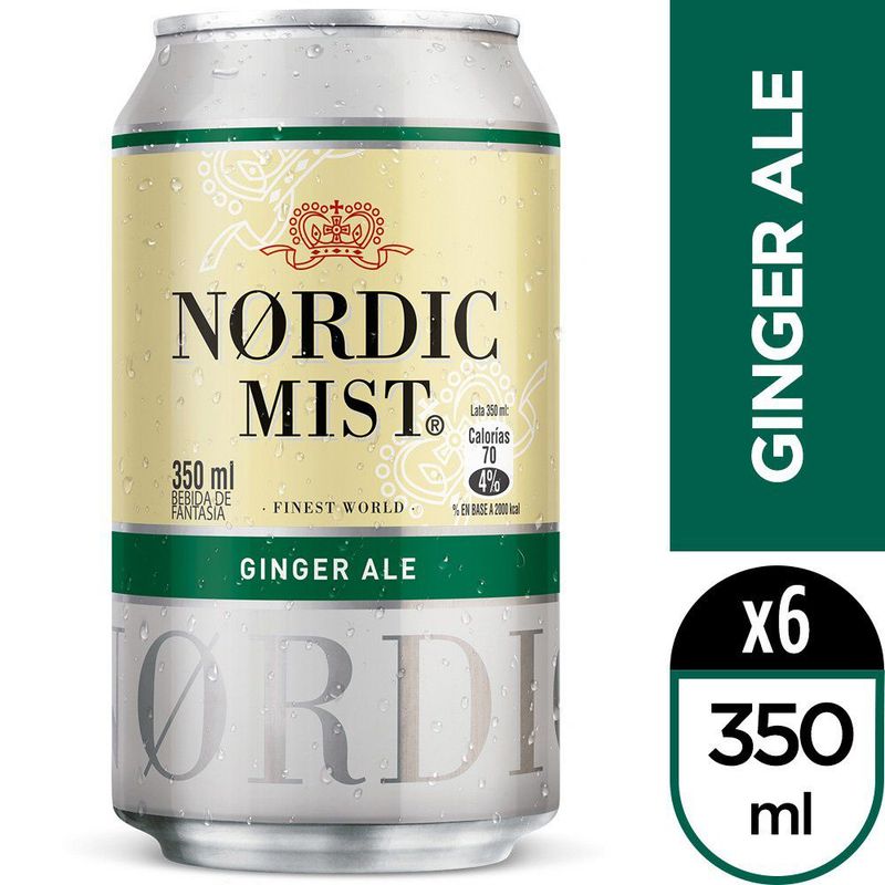 NORDIC - SIXPACK BEBIDA LATA NORDIC MIST 350 CC
