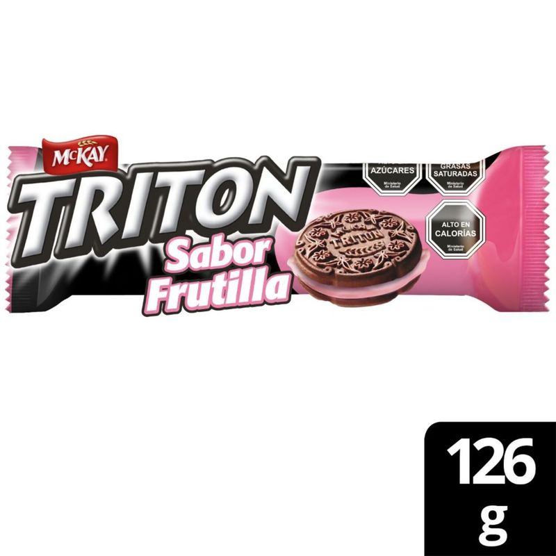 MCKAY - Galleta Triton Sabor Frutilla 126 g