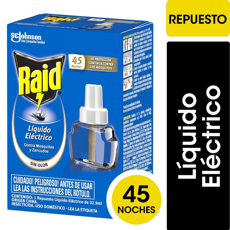 RAID - Insecticida Líquido Eléctrico Raid Un