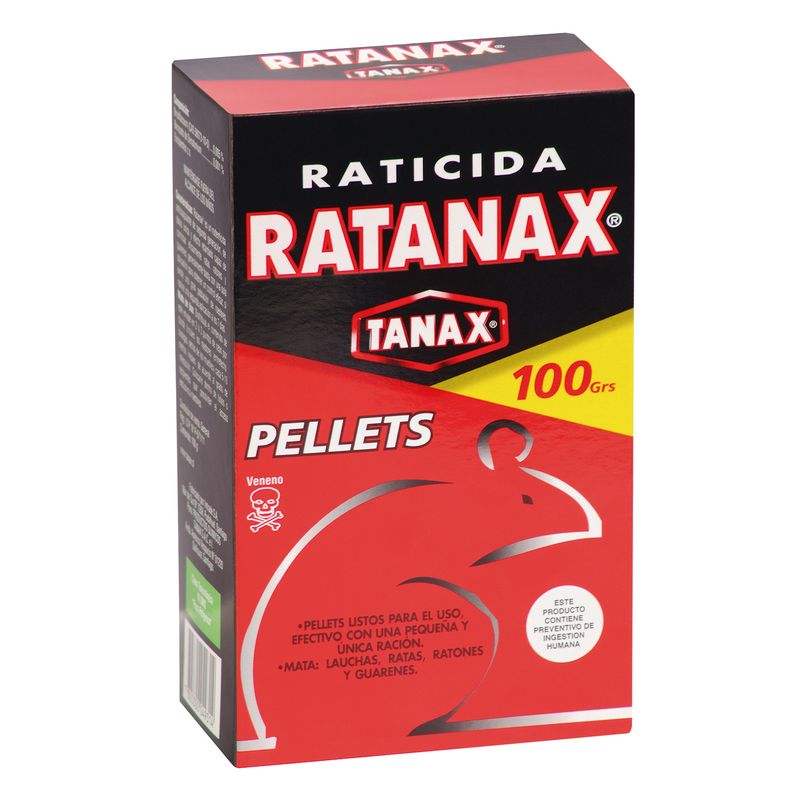 TANAX - Raticida en Pellets Ratanax 100 g