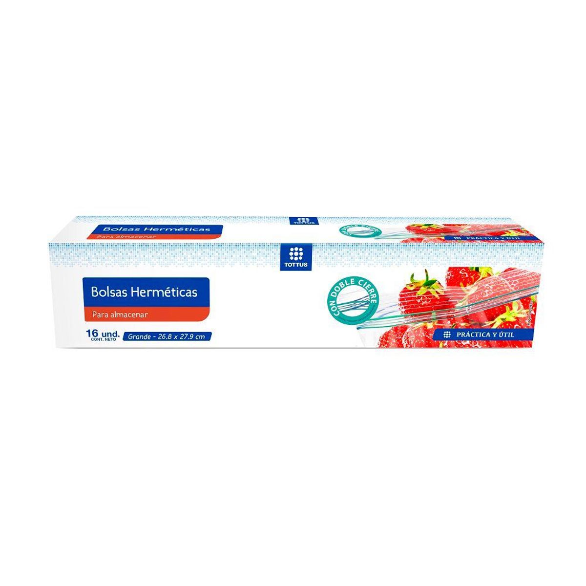 TOTTUS - BOLSAS C/ZIPPER GRANDES TOTT 16 UND