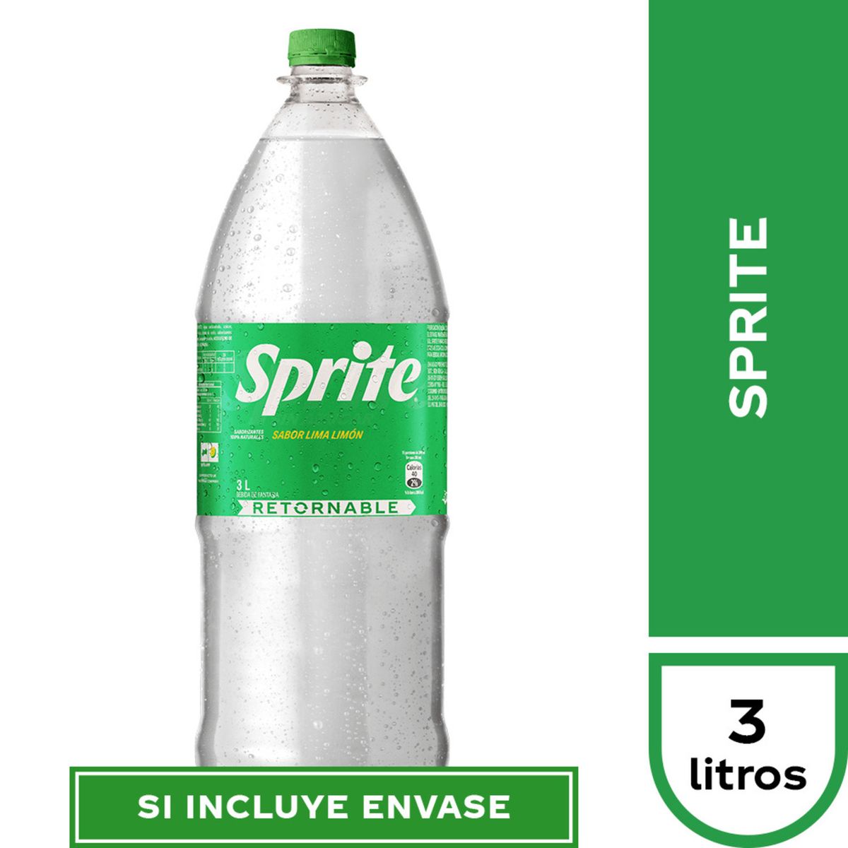 SPRITE - Bebida Sprite Retornable 3 L