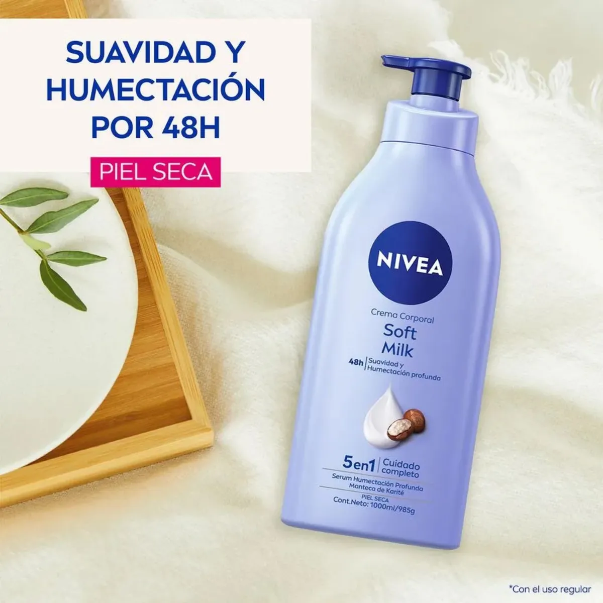 NIVEA - Crema Corporal Soft Milk Piel Seca