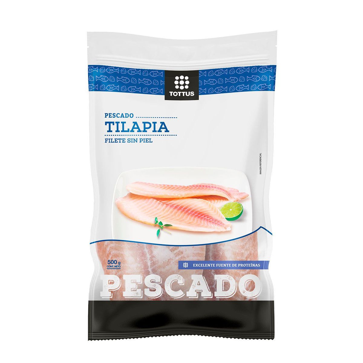 TOTTUS - Filete de Tilapia sin Piel