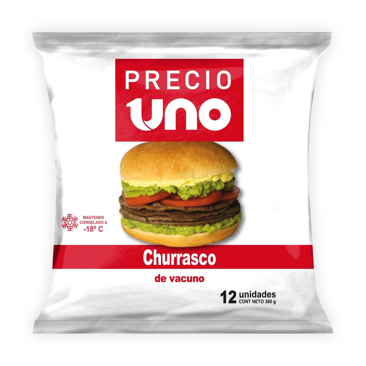 PRECIO UNO - Churrascos de Vacuno Precio Uno 12 x 30 g