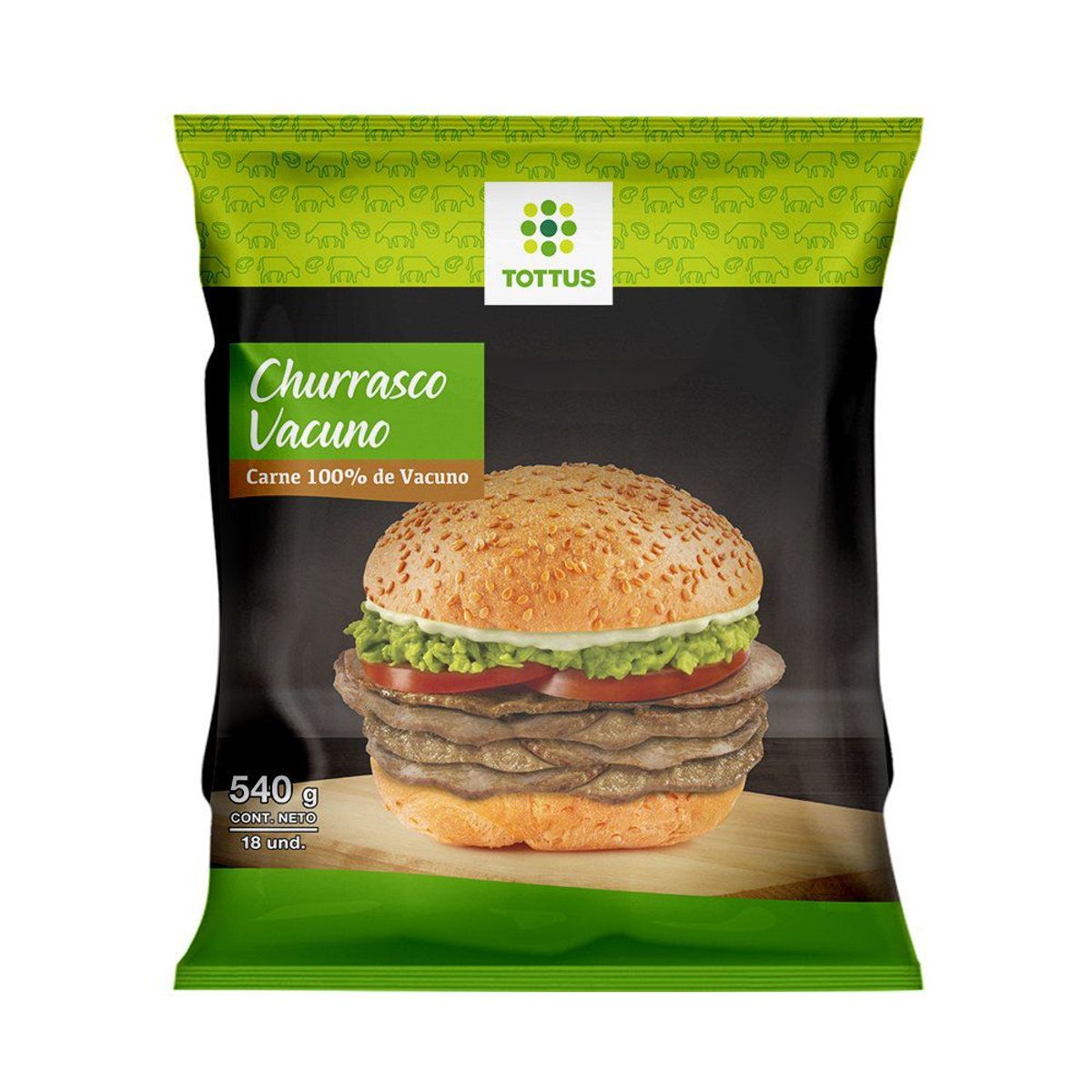 TOTTUS - Churrascos de Vacuno Tottus 18 x 30 g