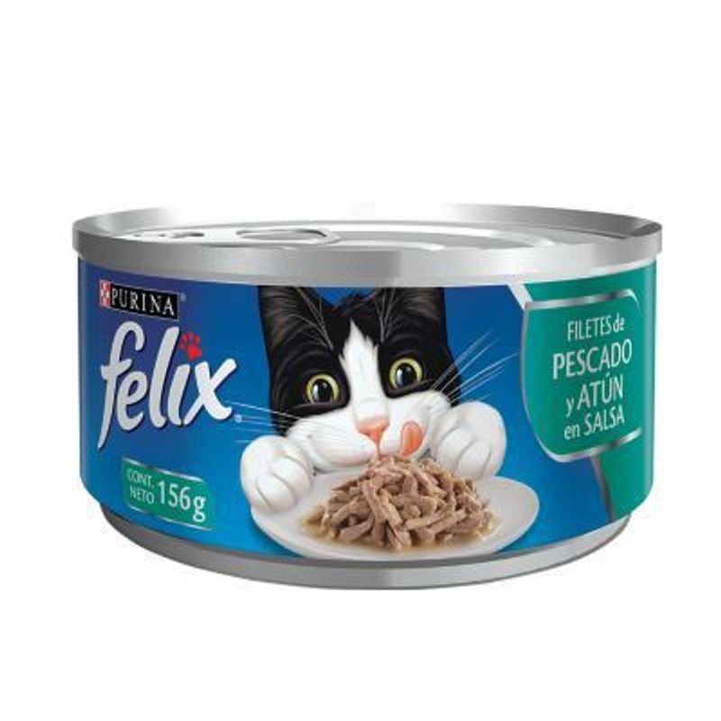 PURINA FELIX - AL.HUM.GAT FELIX SAVOR SHR PES ATUN 156G.
