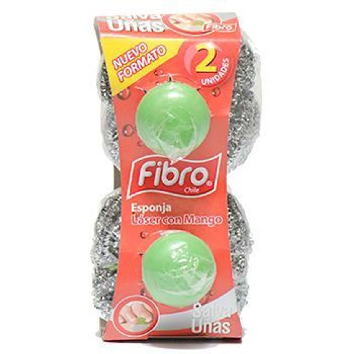 FIBRO - Esponja Virutilla Laser C/Mango