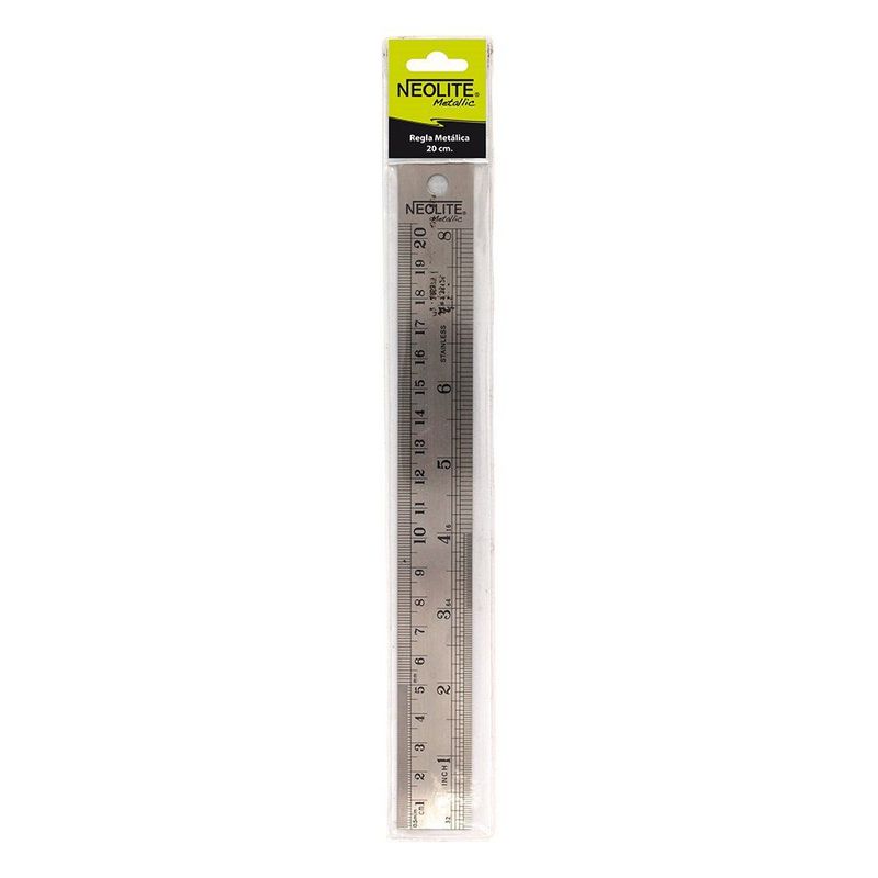 NEOLITE - Regla Metálica 20 cm