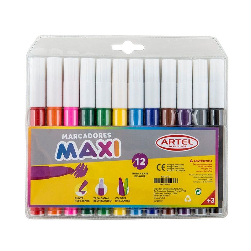ARTEL - Set 12 Marcadores Maxi