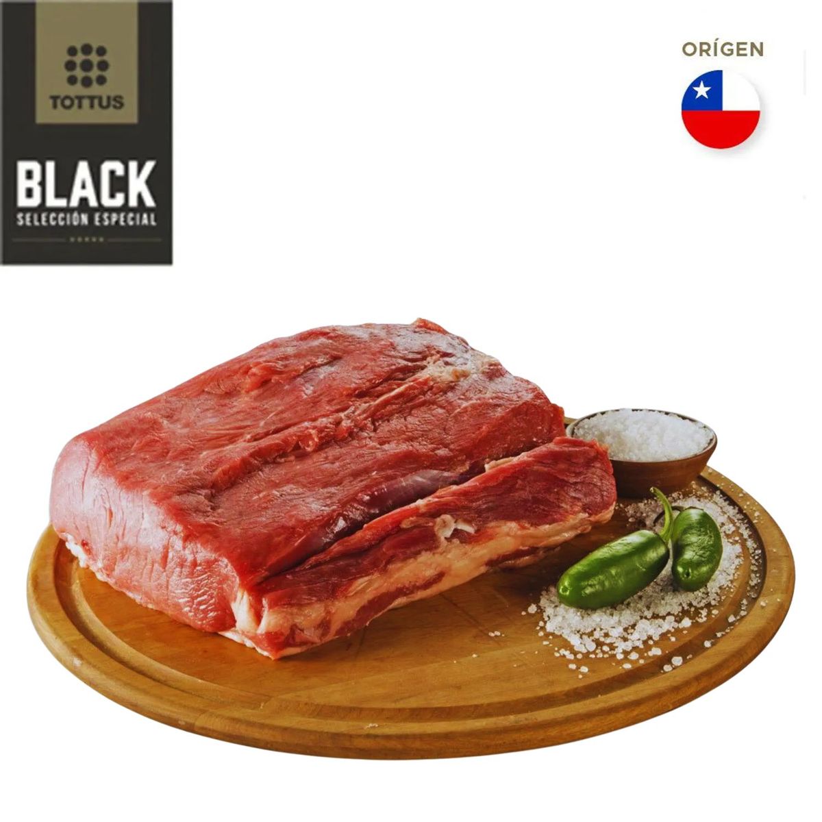 TOTTUS BLACK - Lomo Liso Black Nacional Cat-V Vacío