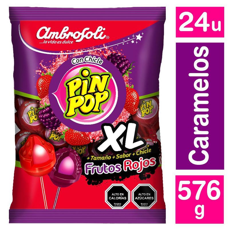 AMBROSOLI - Chupete Pin Pon Frutos Rojos XL