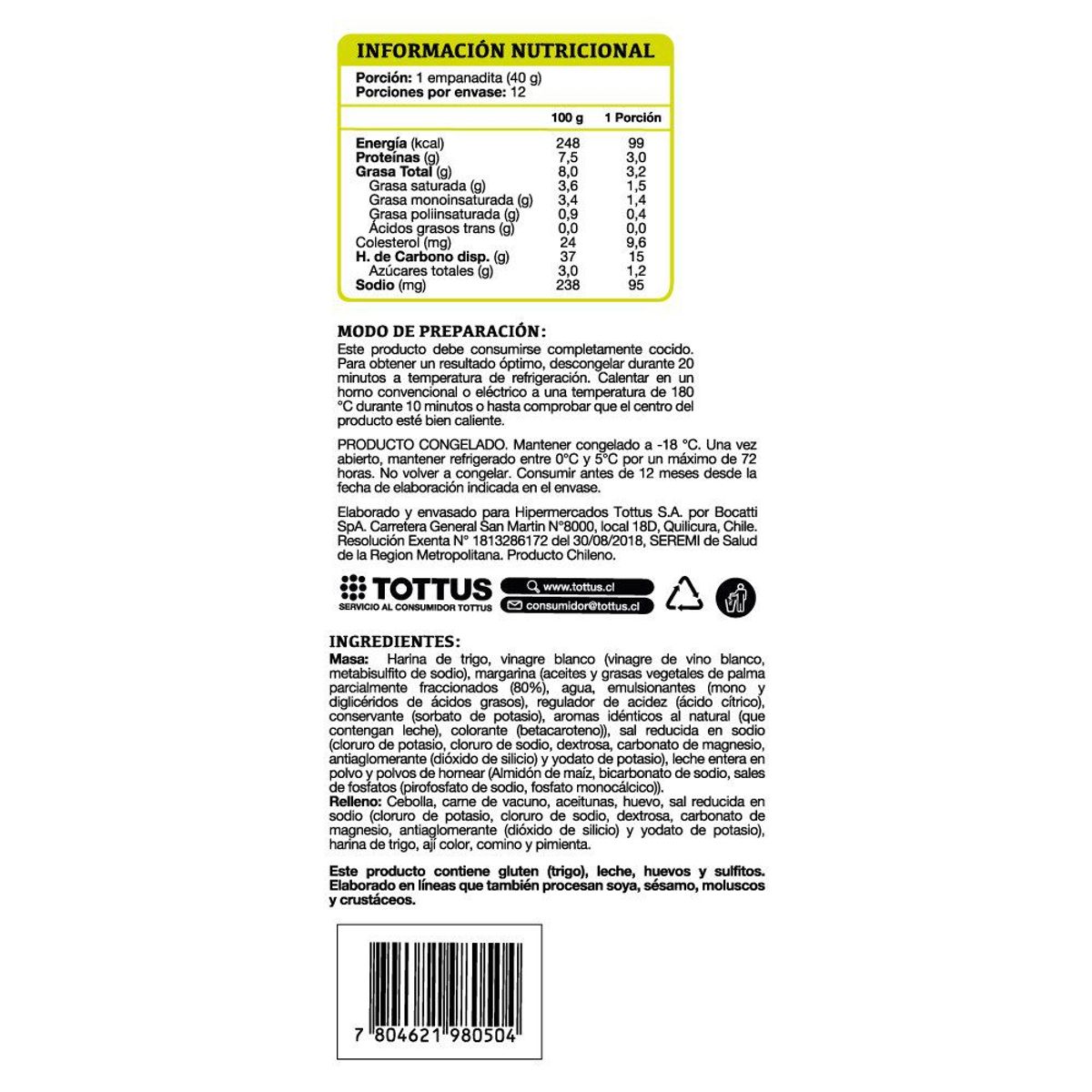 TOTTUS - Empanada Cocktail Carne