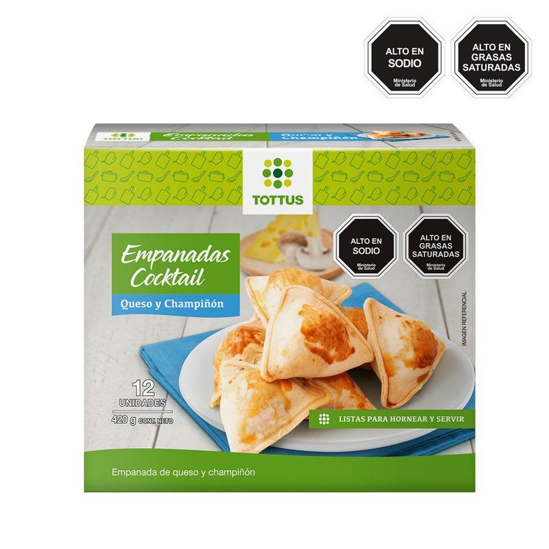 TOTTUS - Empanaditas Queso Champiñón