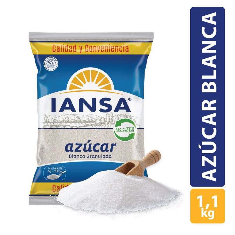 IANSA - AZUCAR GRANULADA IANSA 1.1 KG