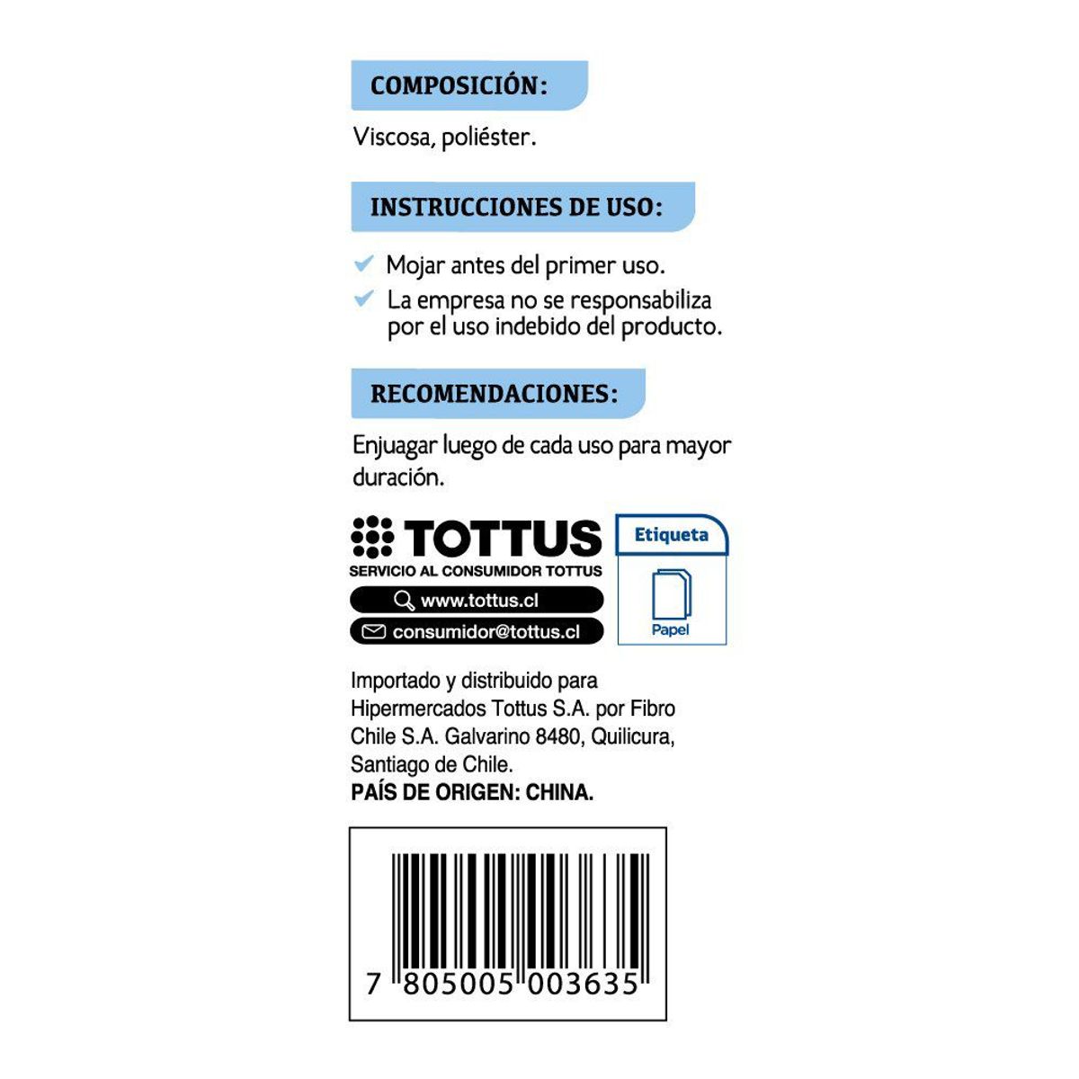 TOTTUS - Trapero Sintético