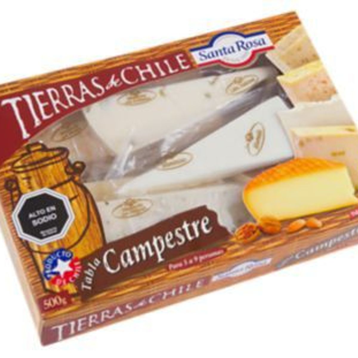 SANTA ROSA - Tabla de Quesos Campestre Tierras de Chile