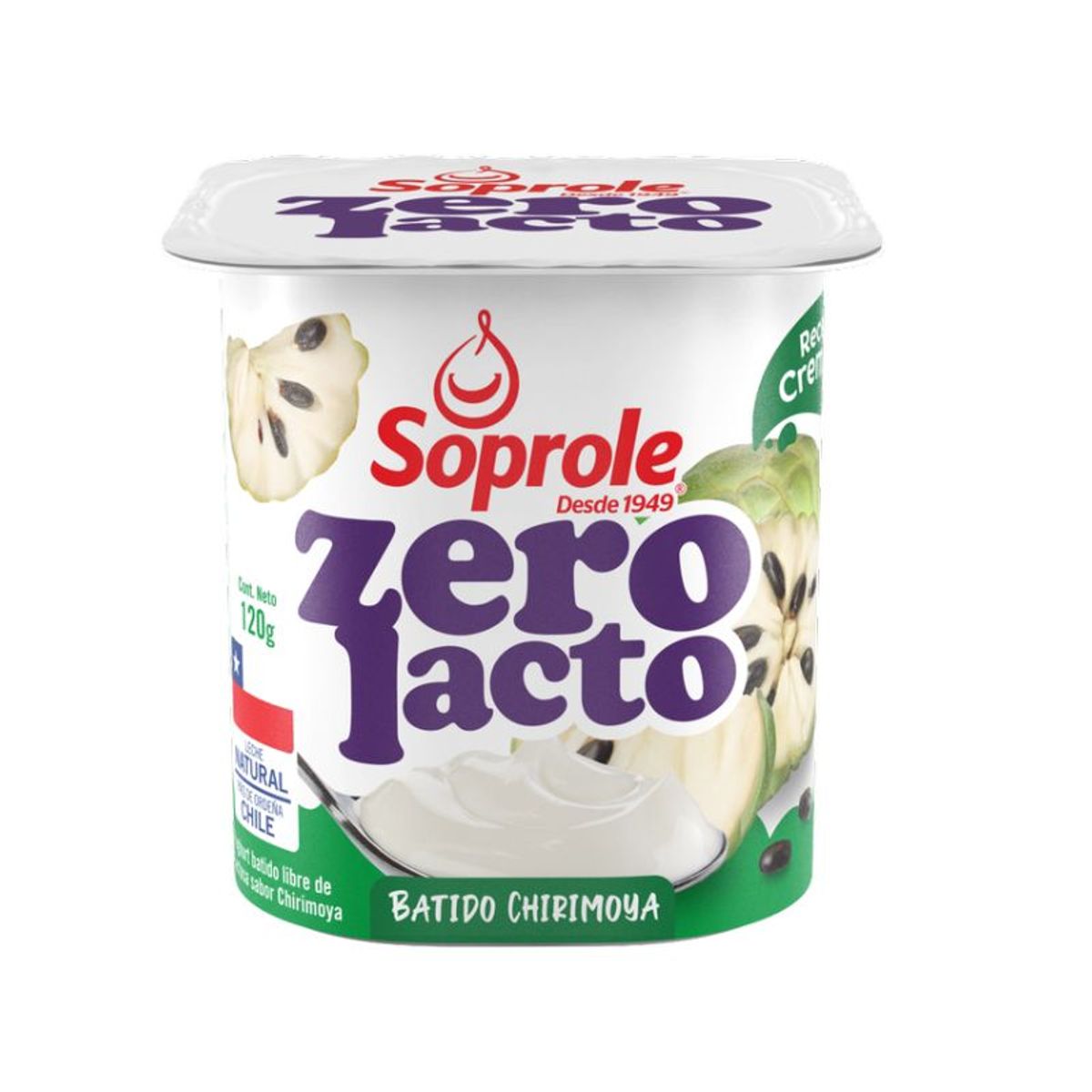 SOPROLE - Yoghurt Zerolacto sin Lactosa Sabor Chirimoya