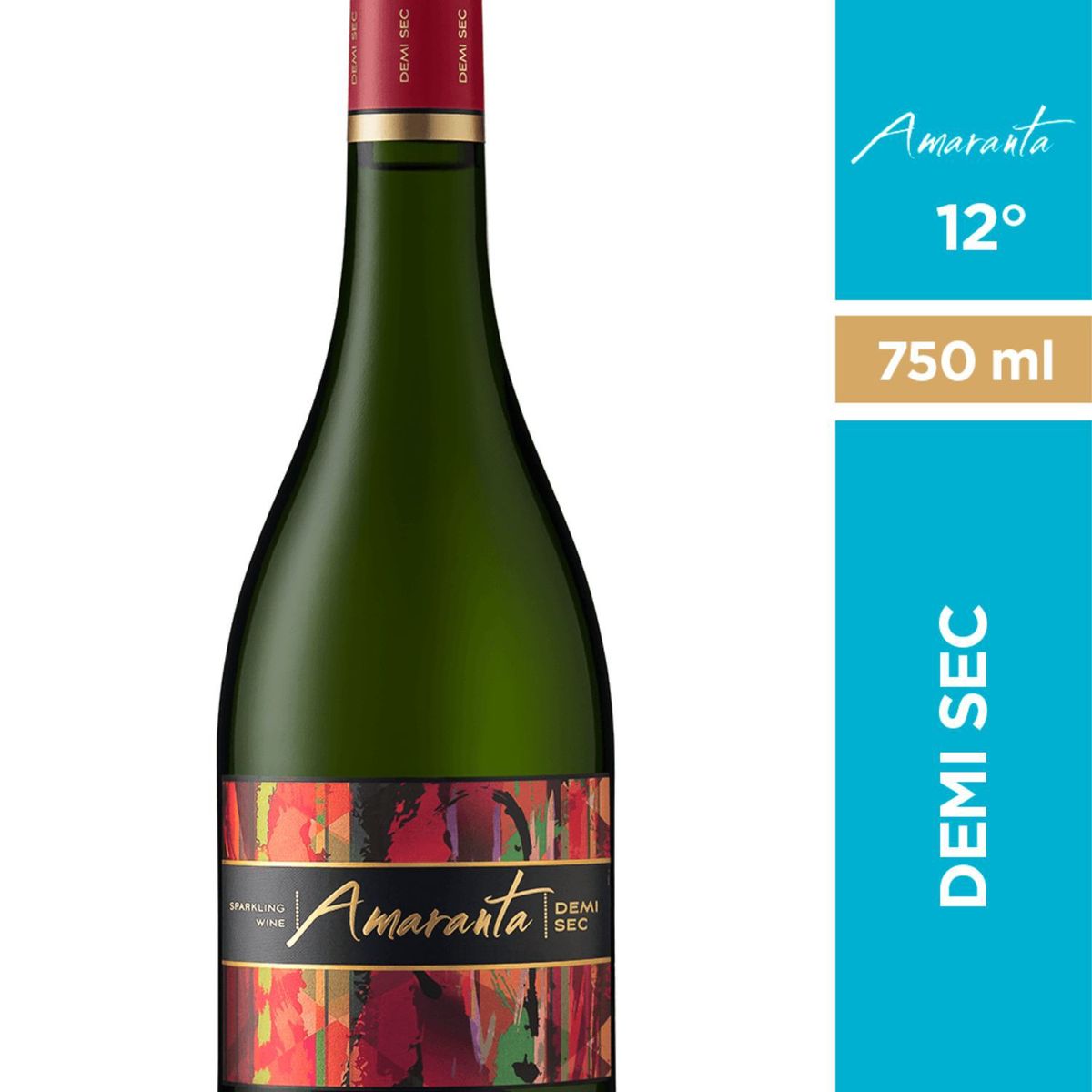 AMARANTA - Espumante Demi Sec Amaranta 12° 750 cc