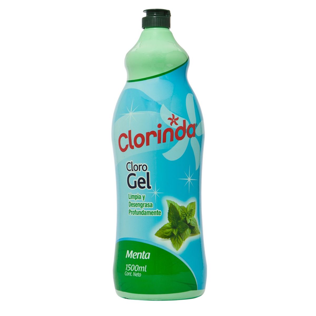 CLORINDA - Cloro en Gel Clorinda Menta Botella 1.5 Lts