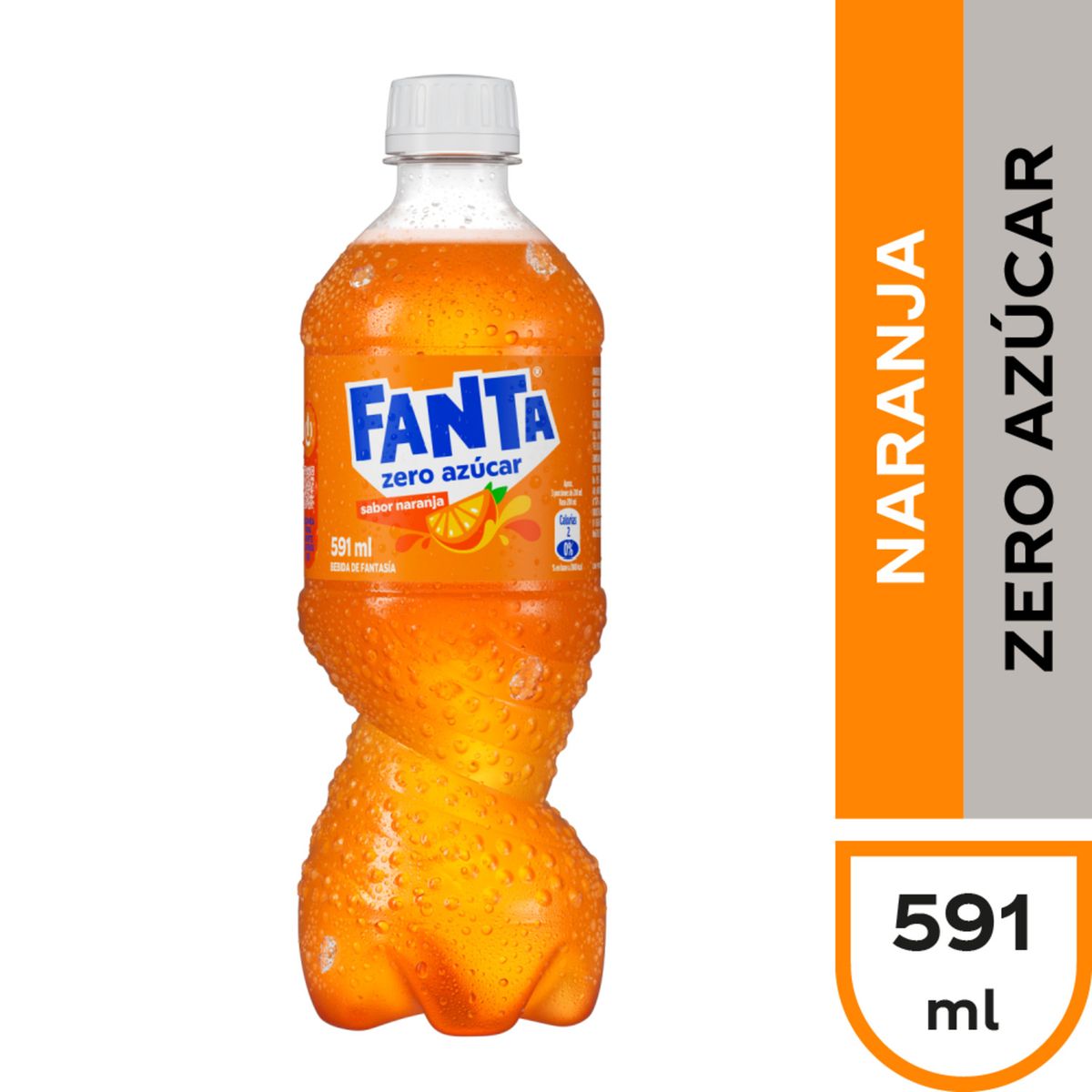 FANTA - Bebida Fanta Zero Azúcar 591 ml
