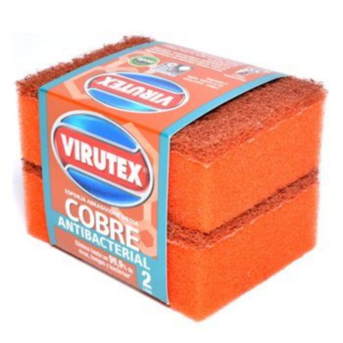 VIRUTEX - ESPONJA LISA COBRE X2 VIRUTEX UND