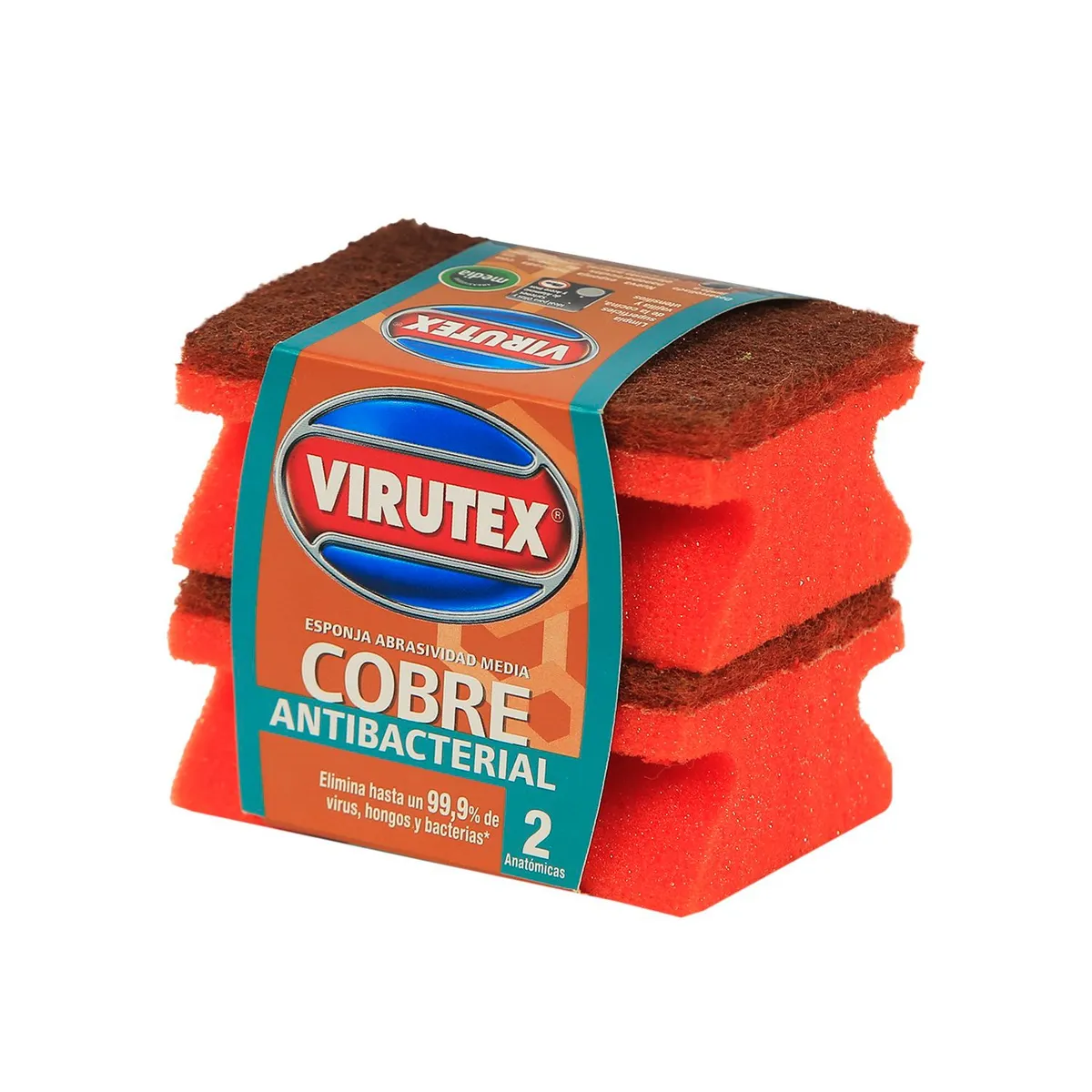 VIRUTEX - Esponja Acanalada Cobre Virutex 2 Un