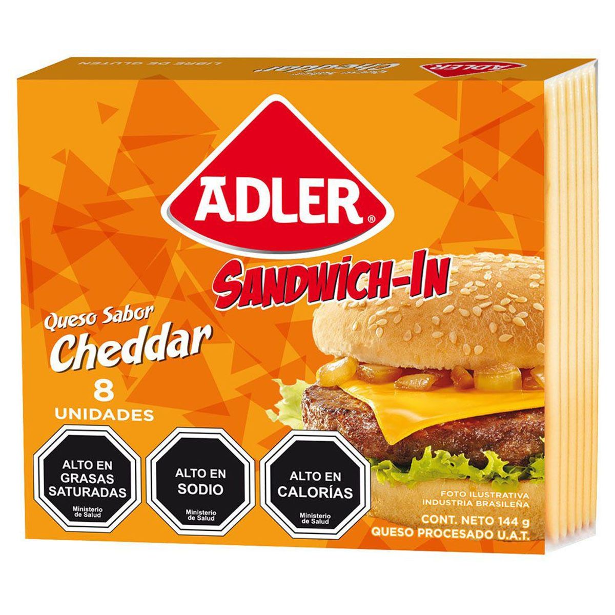 ADLER - Queso Cheddar Fundido Laminado