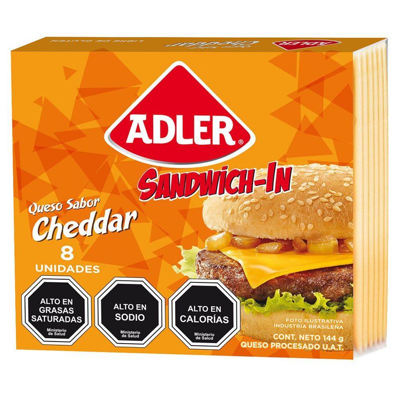 ADLER - Queso Cheddar Fundido Laminado