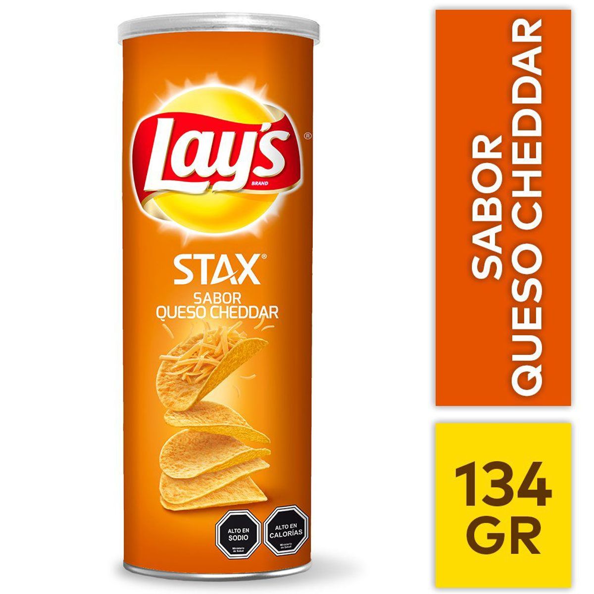 LAYS - Papas Fritas Stax Sabor Cheddar Lays 134 g