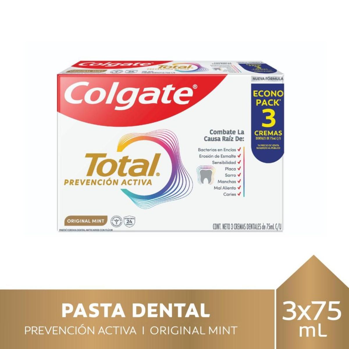 COLGATE - Pasta de Dientes Total 12 Clean Mint