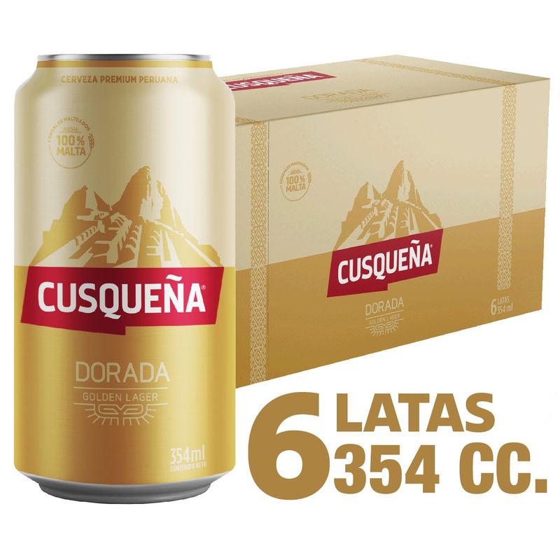 CUSQUEÑA - CERVEZA CUSQUENA SIX PACK LATA 4.8G GL