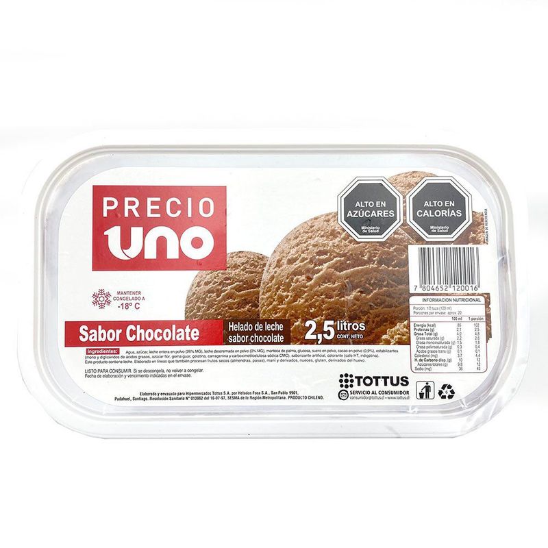 PRECIO UNO - Helado Chocolate