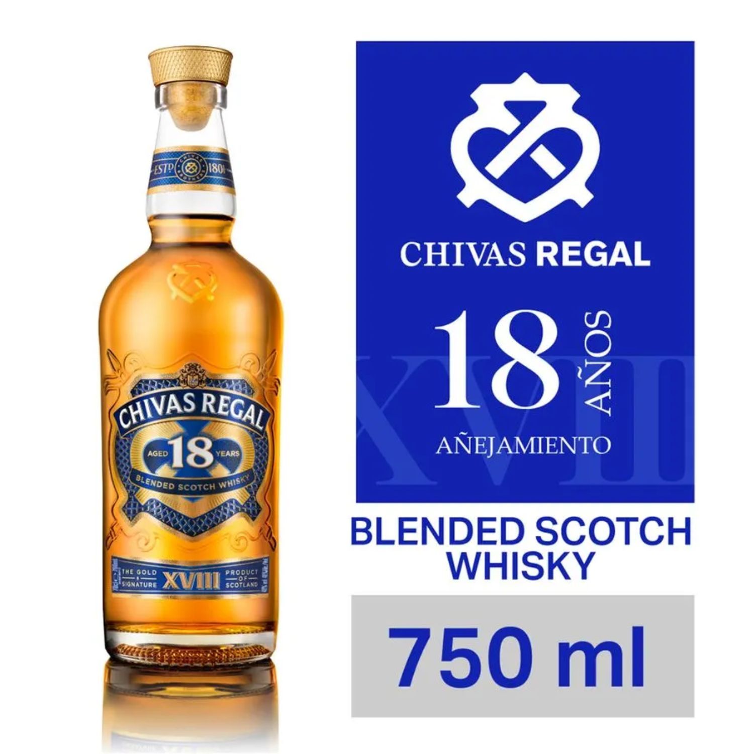 Chivas Regal 18 Años Tin Box 40º Gl | Tottus Chile