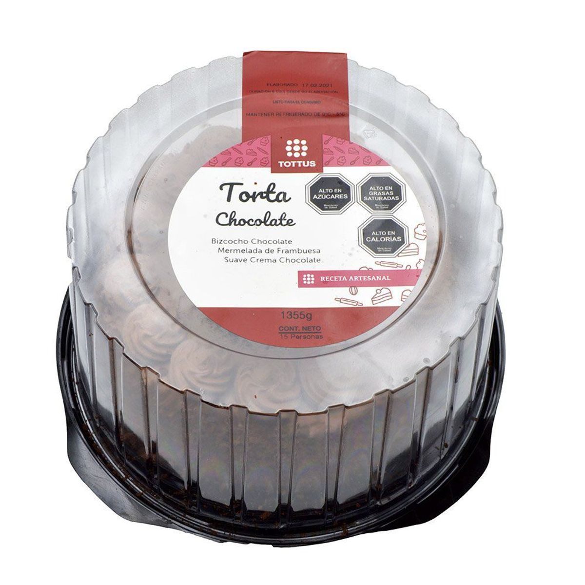 TOTTUS - Torta de Chocolate 15 Porciones