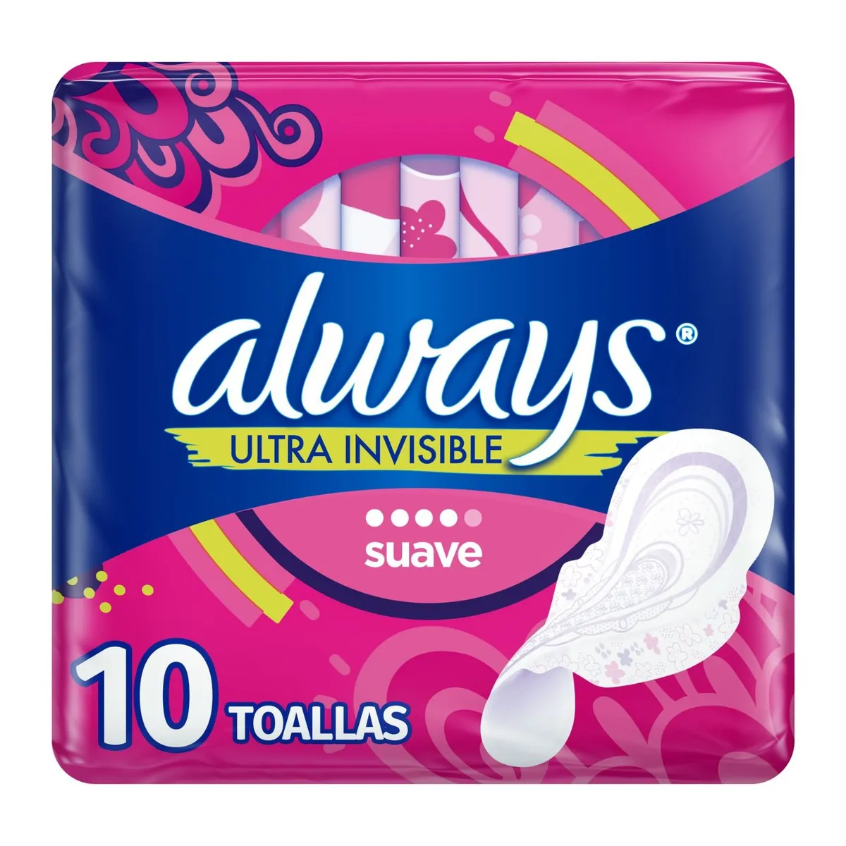 ALWAYS - Toallas Higiénicas Suave Ultra Invisible Always