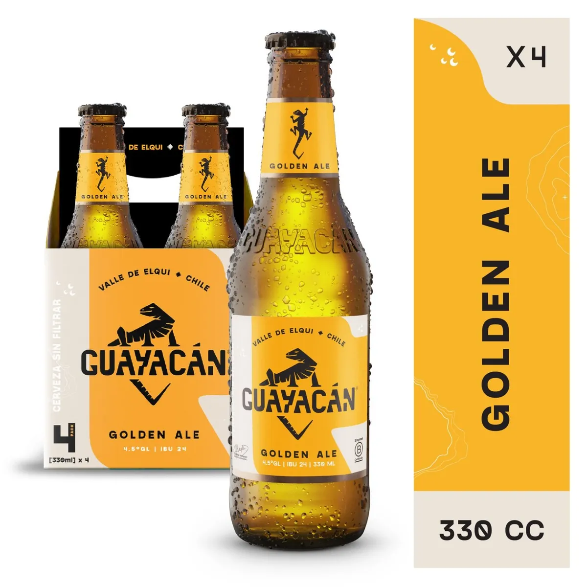 GUAYACAN - PACK GOLDEN CERV GUAYACAN 330 CC