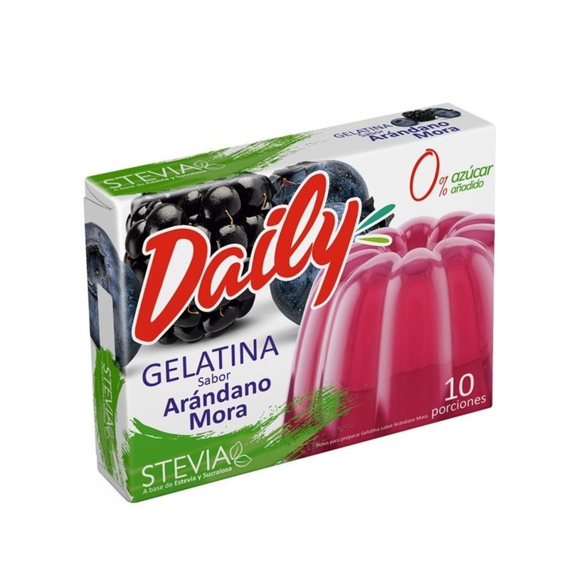 DAILY - Gelatina Daily con Stevia Sabor Arándano y Mora 22.5 g
