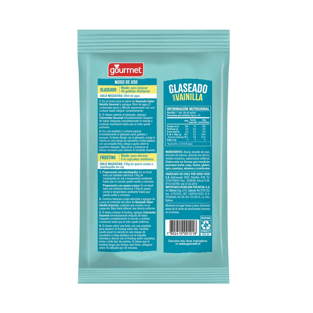 GOURMET - Glaseado Vainilla Gourmet