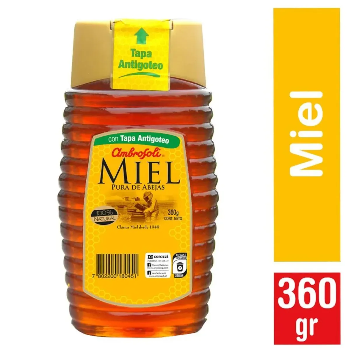 AMBROSOLI - Miel de Abeja Top Down Ambrosoli 360 g