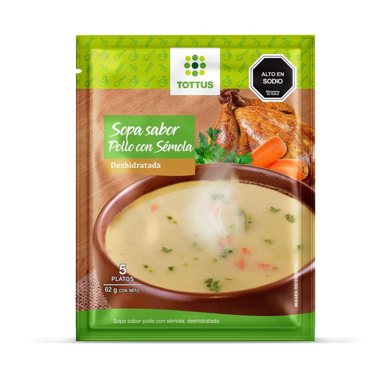 TOTTUS - Sopa De Pollo Con Semola