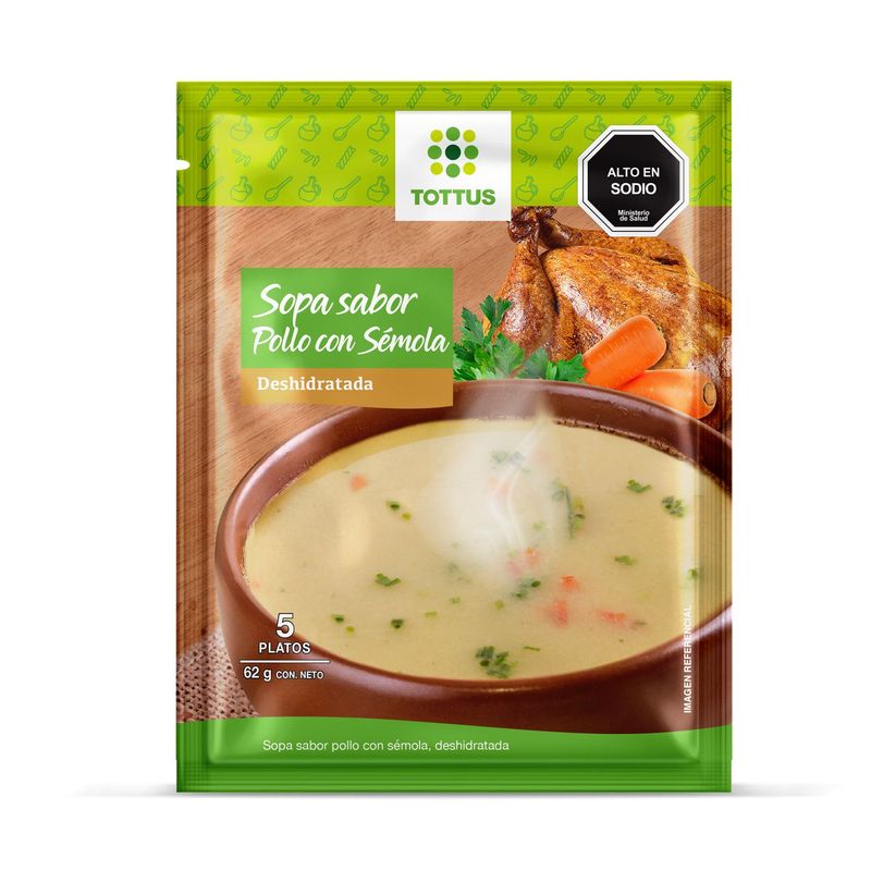TOTTUS - Sopa De Pollo Con Semola