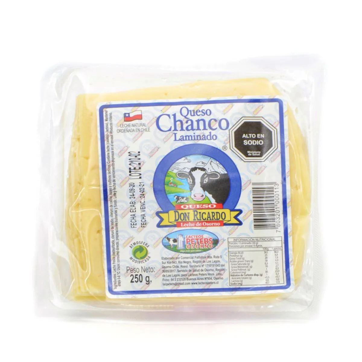 DON RICARDO - Queso Chanco Laminado