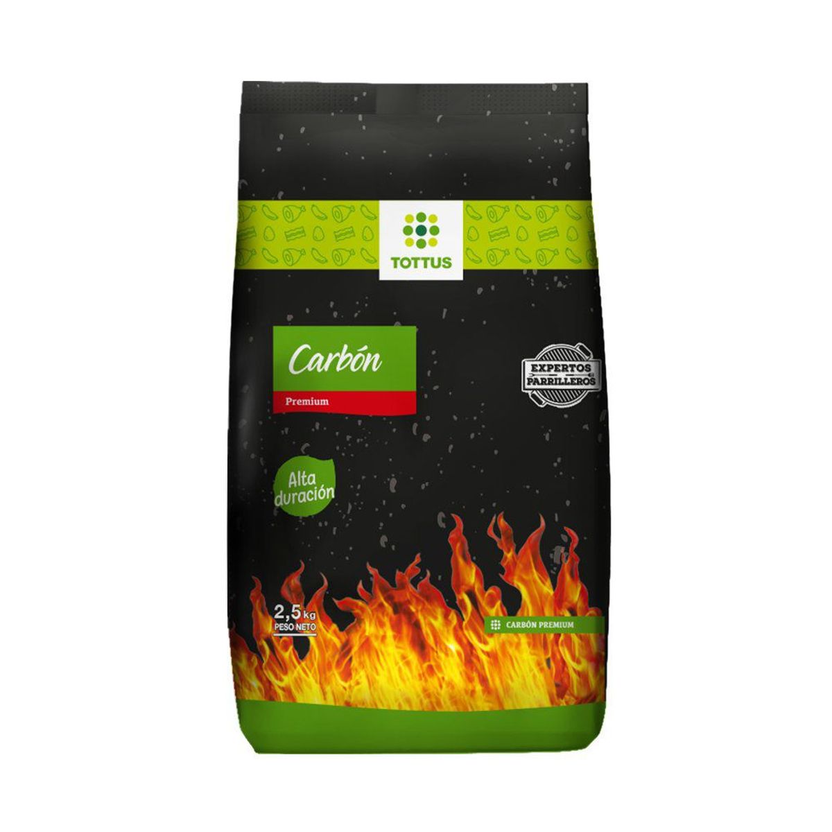 TOTTUS - Carbón Vegetal Premium Tottus 2.5 Kg