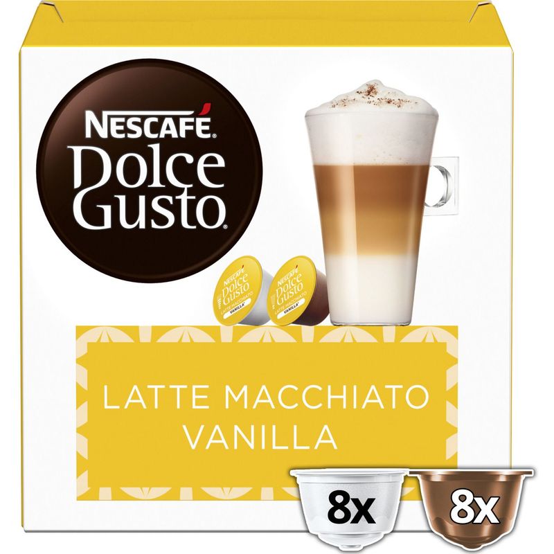 DOLCE GUSTO - Cápsulas de Café Latte Macchiato Vainilla Dolce Gusto 188 g